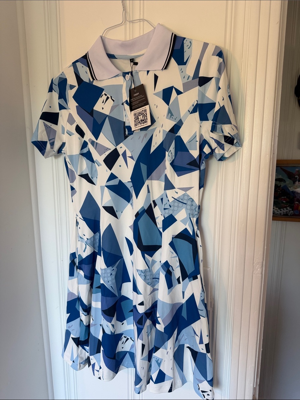 Blue golf dress Geometric Polo Dress - Unknown Brand